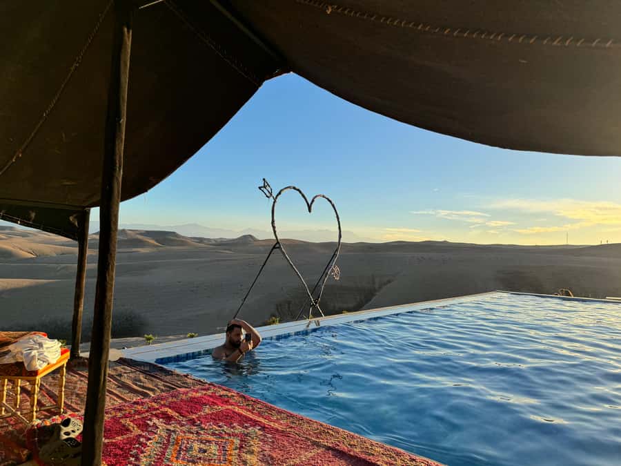 Marrakech: Agafay Desert Escape with Swimming Pool and Lunch - The Drive Back to Marrakech