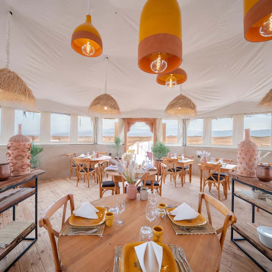 Marrakech: Agafay Desert Inara Camp Pool Day Pass w/ Dinner - Lunch? No, this is an afternoon and dinner visit