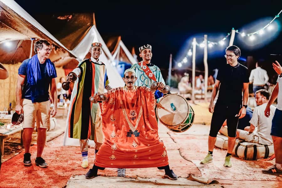 Marrakech: Agafay Desert Pool, Dinner & Live Show Experience - From Marrakech to the rocky Agafay Desert
