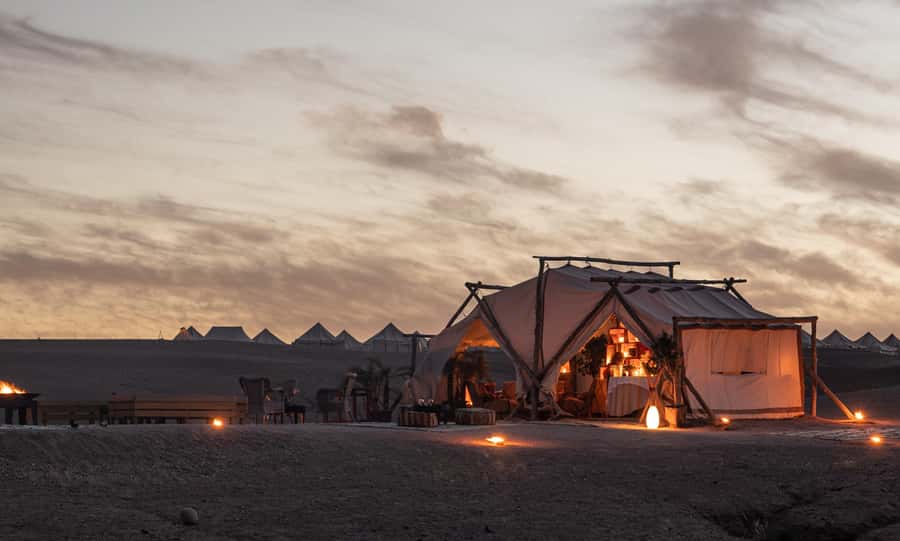 Marrakech: Agafay Desert Private Dinner w/ Music & Fire Show - Choosing between a camel ride and a faster activity