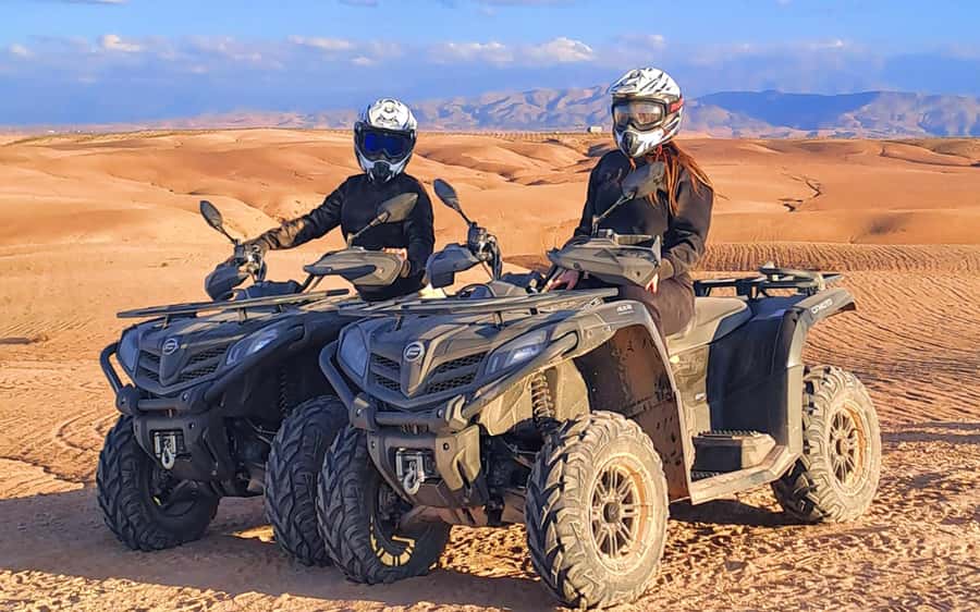 Marrakech: Agafay Desert Quad Bike Tour with Moroccan Tea - Panoramic viewpoints and photo stops