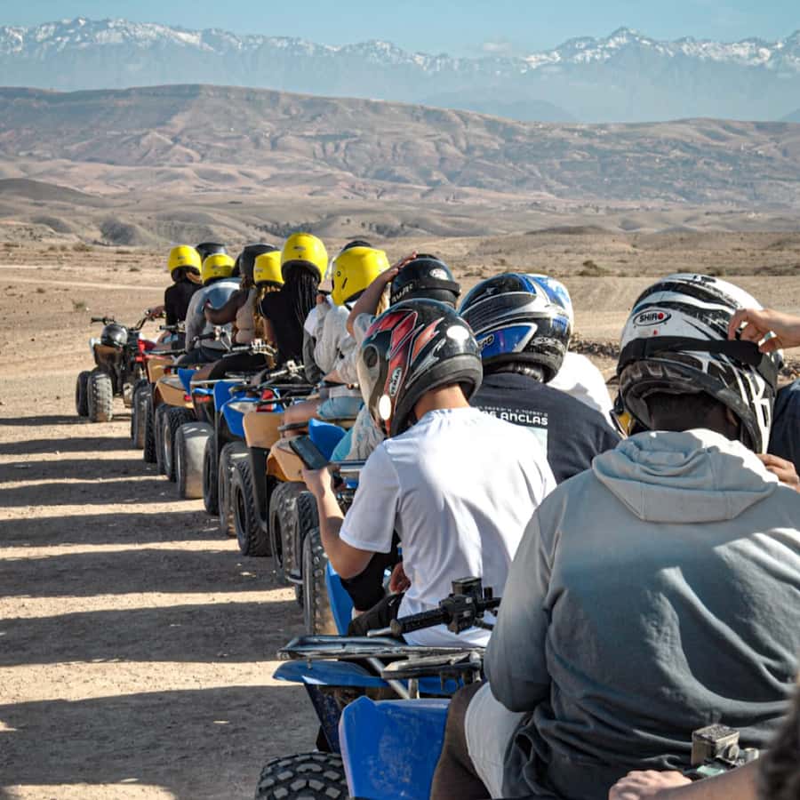 Marrakech: Agafay Desert Quad Biking, Camel Ride Fire Show - Agafay gives you desert scenery without the Sahara drive