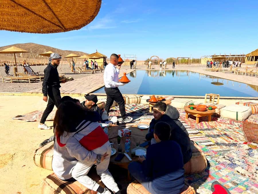Marrakech: Agafay Desert Quad Biking & Dinner Show - The dinner is better than a token camp meal