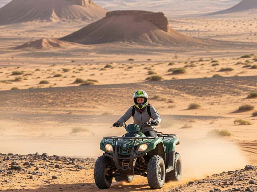 Marrakech: Agafay Desert Quad Biking Tour with Dinner-Show - Tea, Argan Oil, and the Cultural Stops