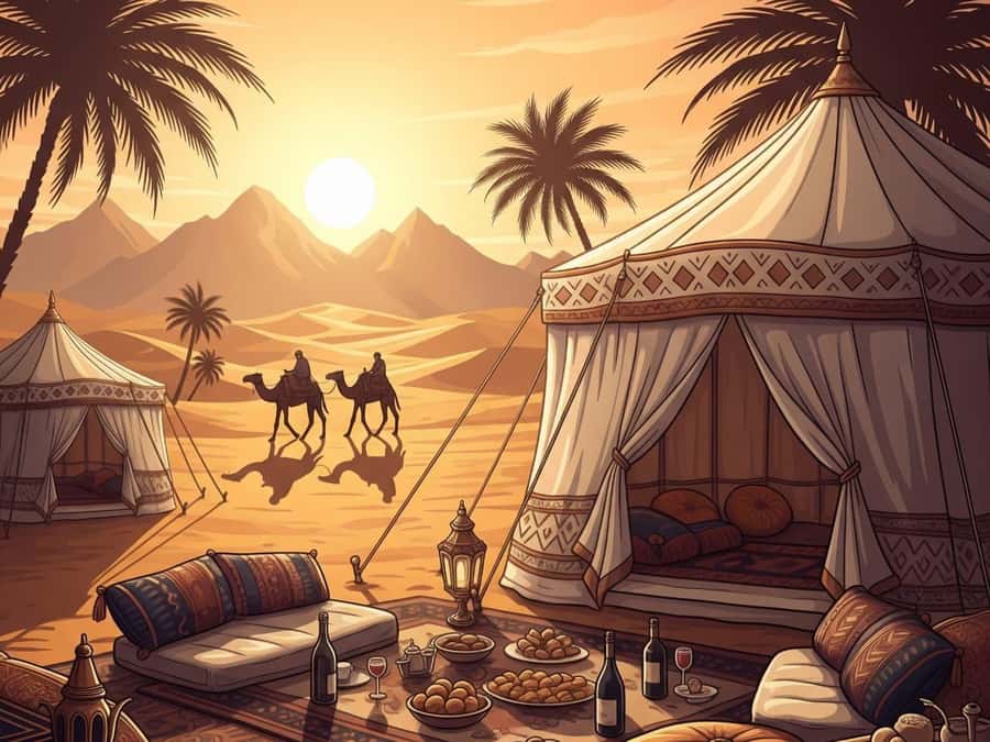 Marrakech: Agafay Desert Quad Biking Tour with Dinner-Show - Dinner in the Nomadic Tent