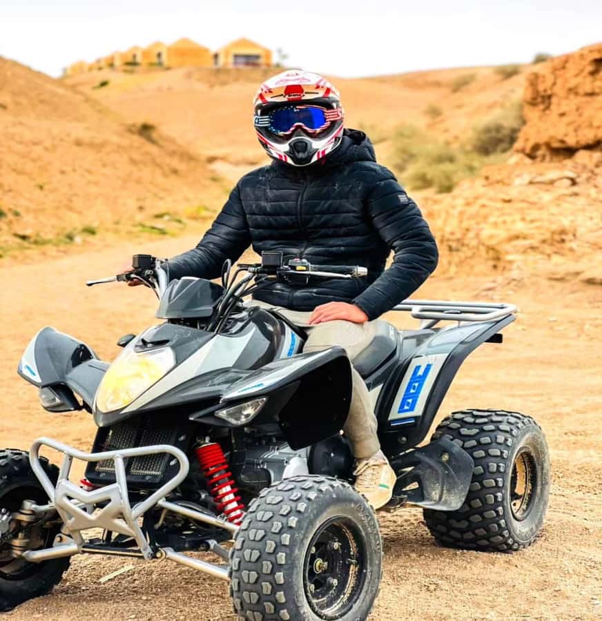 Marrakech: Agafay Desert Quad Biking Tour with Dinner-Show - Music, Campfire, and the Fire Show