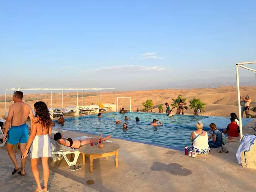 Marrakech: Agafay Desert Quad Camel Rides, Pool, Dinner Show - Quad Biking Across Agafay’s Rocky Ground