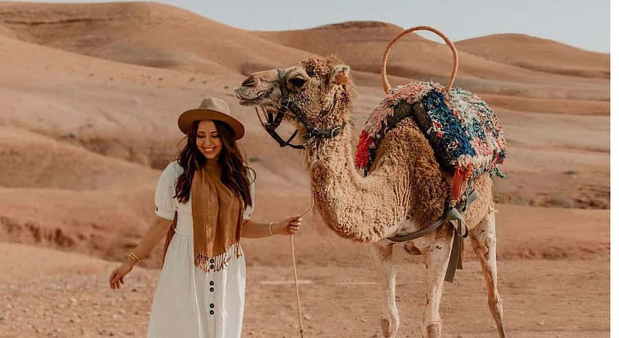 Marrakech: Agafay Desert Quad Camel Rides, Pool, Dinner Show - Tea and Traditional Products at the Women’s Cooperative