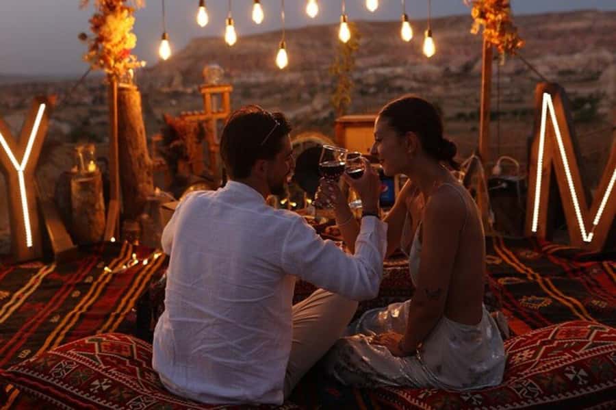 Marrakech : Agafay Desert Sunset Camel Ride & Luxury Dinner - A Three-Course Moroccan Dinner at Camp