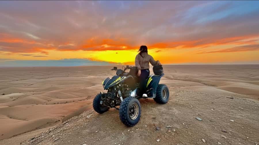 Marrakech: Agafay Desert Tour Quad bike & Dinner fire show - Leaving Marrakech for the rocky Agafay Desert