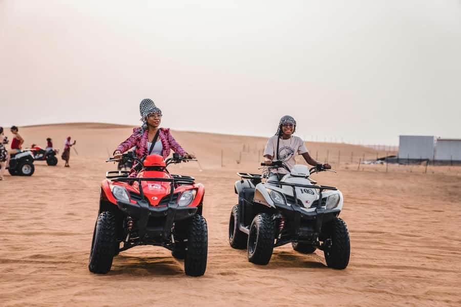 Marrakech: Agafay Desert Tour Quad bike & Dinner fire show - Dinner under the stars at the desert camp