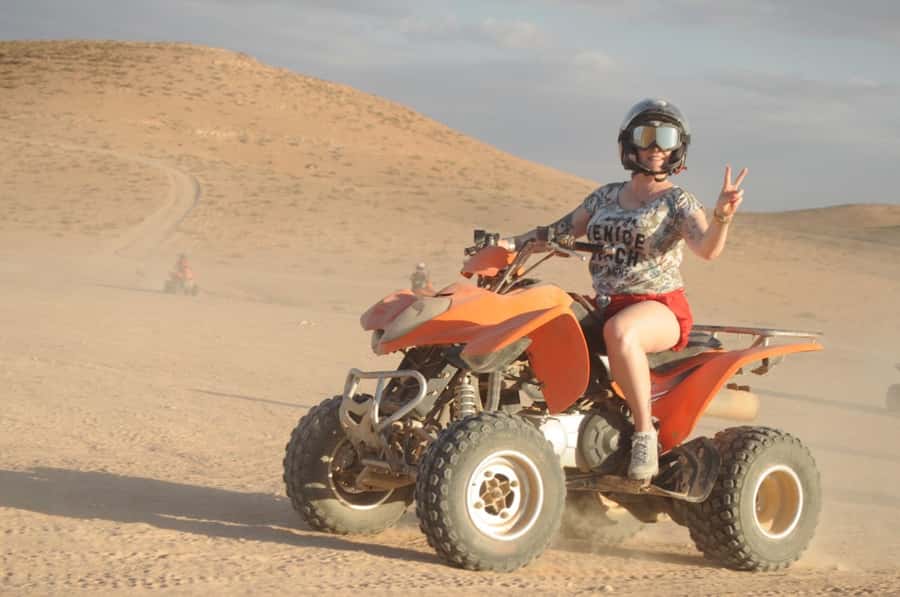 Marrakech: Agafay Desert Trip with Activities and Dinner - Quad biking across Agafay’s open trails