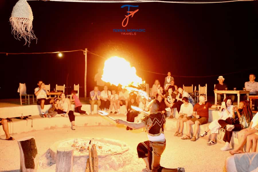 Marrakech: Agafay Dinner Show with Quad/Camel Ride and Pool - Sunset over the Agafay Desert