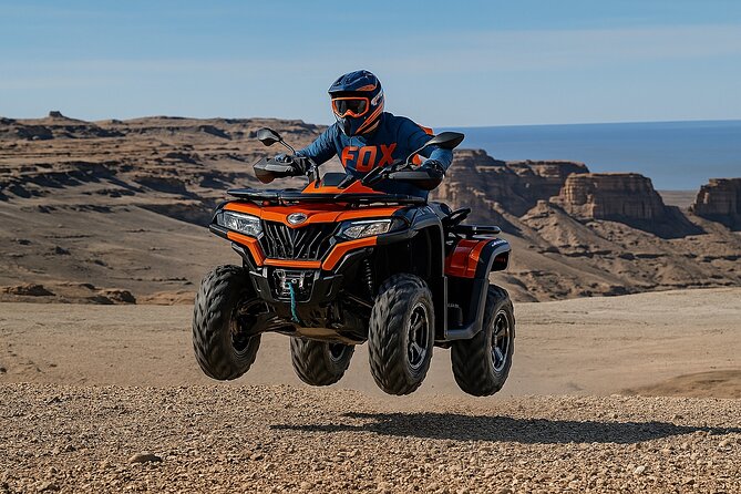 Marrakech: Agafay Quad Tour with Camel Ride, Dinner & Show - Sunset with the Atlas Mountains in view