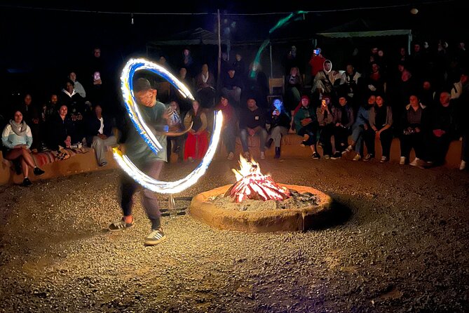 Marrakech: Agafay Quad Tour with Camel Ride, Dinner & Show - Music, dancing, and the fire performance