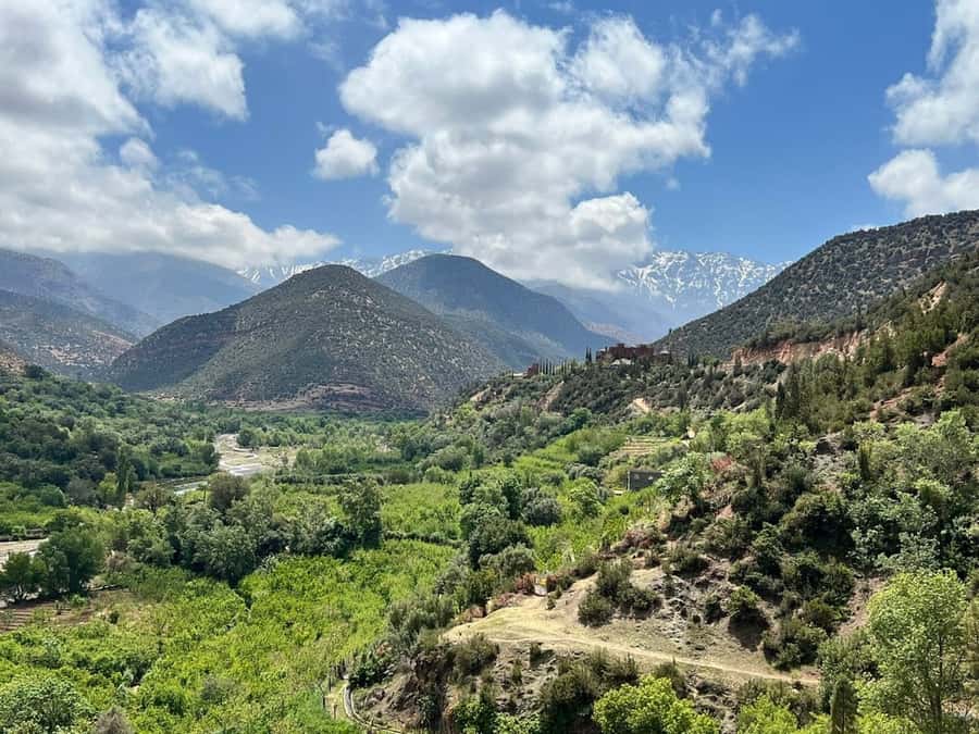 Marrakech: Atlas Mountains, Agafay Desert, Waterfall & Lunch - Reaching Imlil and sitting down to lunch