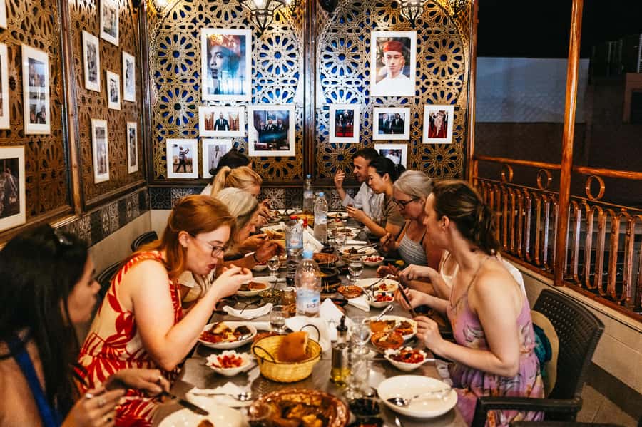 Marrakech: Authentic Moroccan Food Walking Tour & Dinner - Harira, Chebakia, and the taste of Moroccan custom