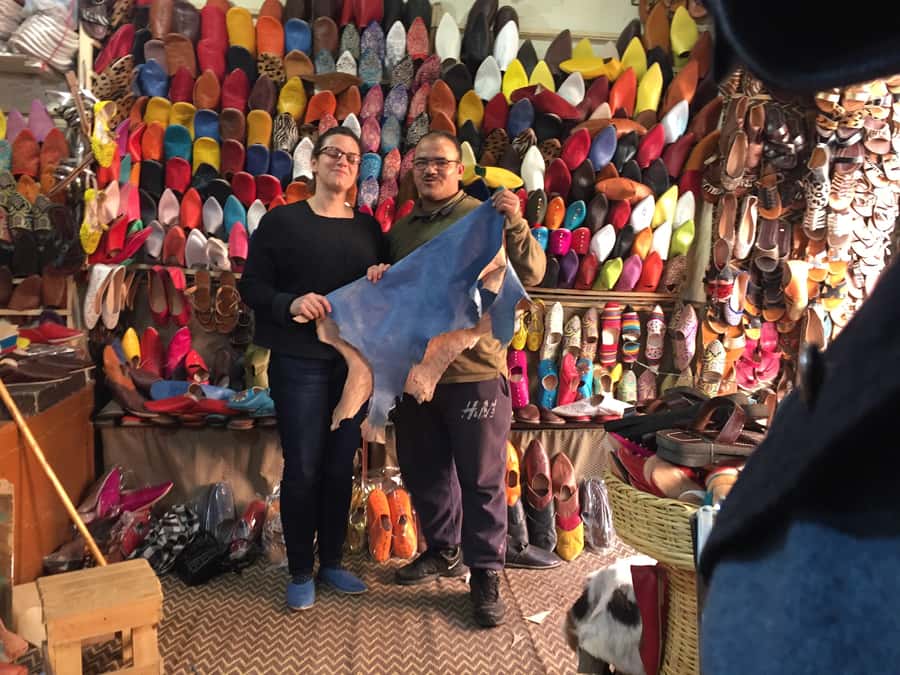 Marrakech: Babouch Making Workshop in the Medina - Meeting your guide at Jamaa el Fna