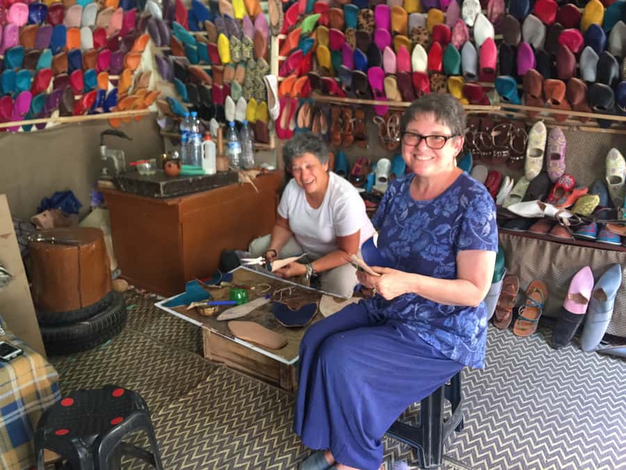 Marrakech: Babouch Making Workshop in the Medina - Inside Youssef’s leather workshop