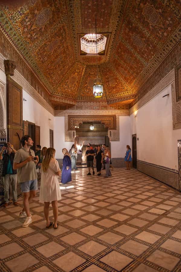 Marrakech: Bahia Palace Guided Tour – Skip-the-Line Access - Inside the tiled courtyards and cedar-ceiling rooms