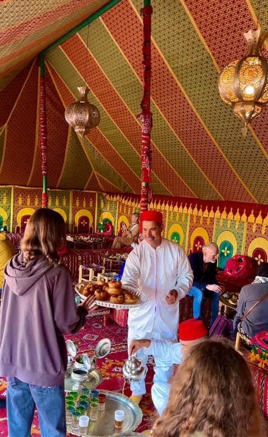 Marrakech: Balloon Flight, Berber Breakfast & Certificate - A Berber breakfast in a tent after landing