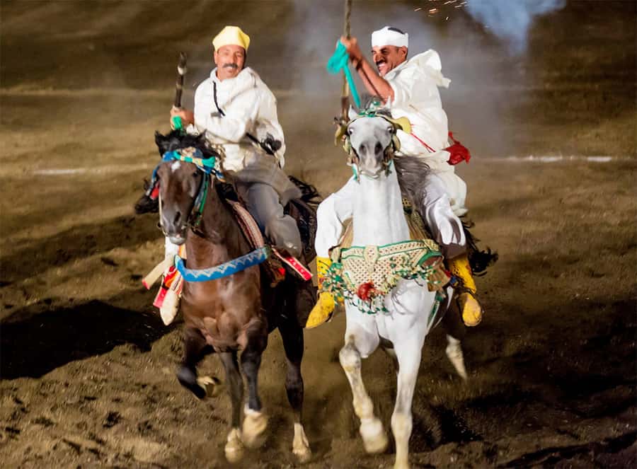 Marrakech: Chez Ali Fantasia Folklore Show & Moroccan Dinner - Fireworks and the 1001 Nights finale