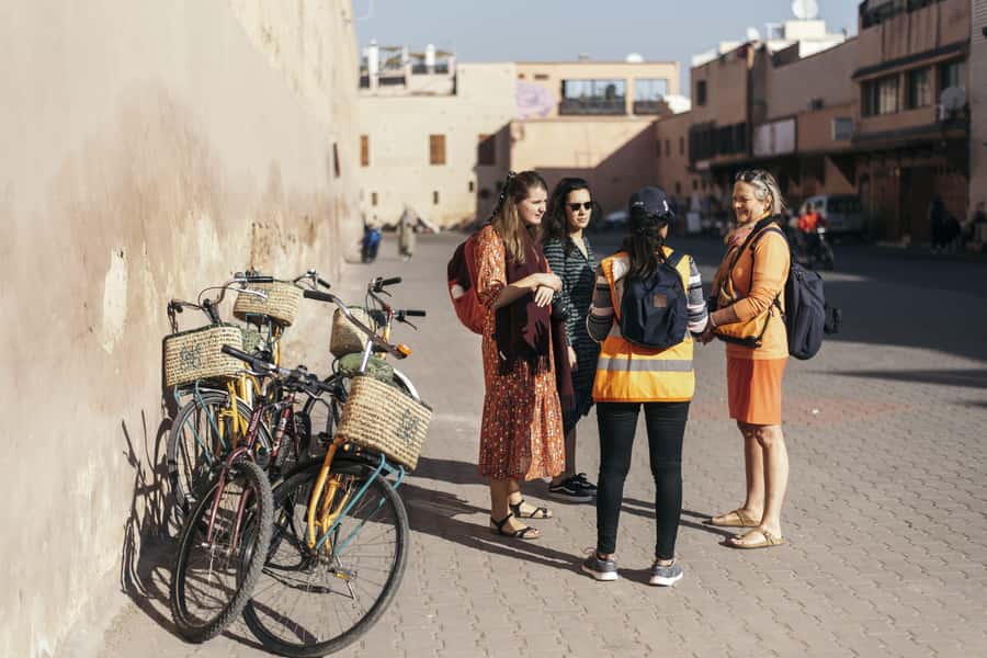 Marrakech: Cultural Bicycle Tour with Pastry and Tea - Koutoubia, the Church of the Holy Martyrs, and the city’s mixed story