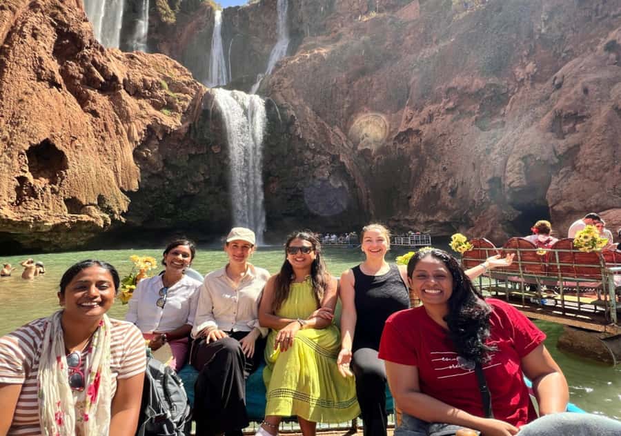 Marrakech: Day Tour to Ouzoud Waterfalls with Boat Trip - First views of the Ouzoud Waterfalls
