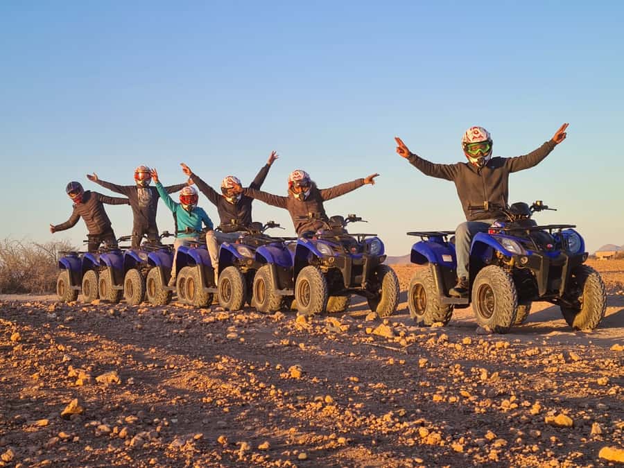 Marrakech: Desert and Palm Grove Quad Tour with Tea - The return ride and the optional camel