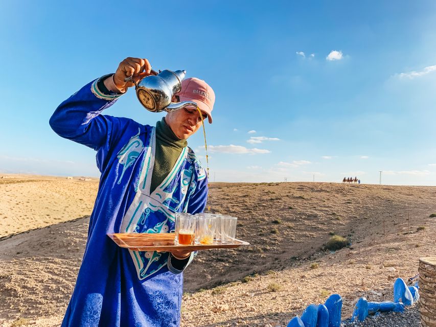 Marrakech: Desert Quad Bike Tour with Tea & Optional Dinner - Tea, photos, and a pause in the desert