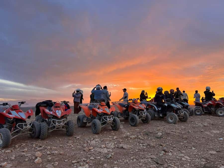 Marrakech: Desert Quad Bike Tour with Tea & Optional Dinner - Dinner under the stars at Sunny Desert Camp