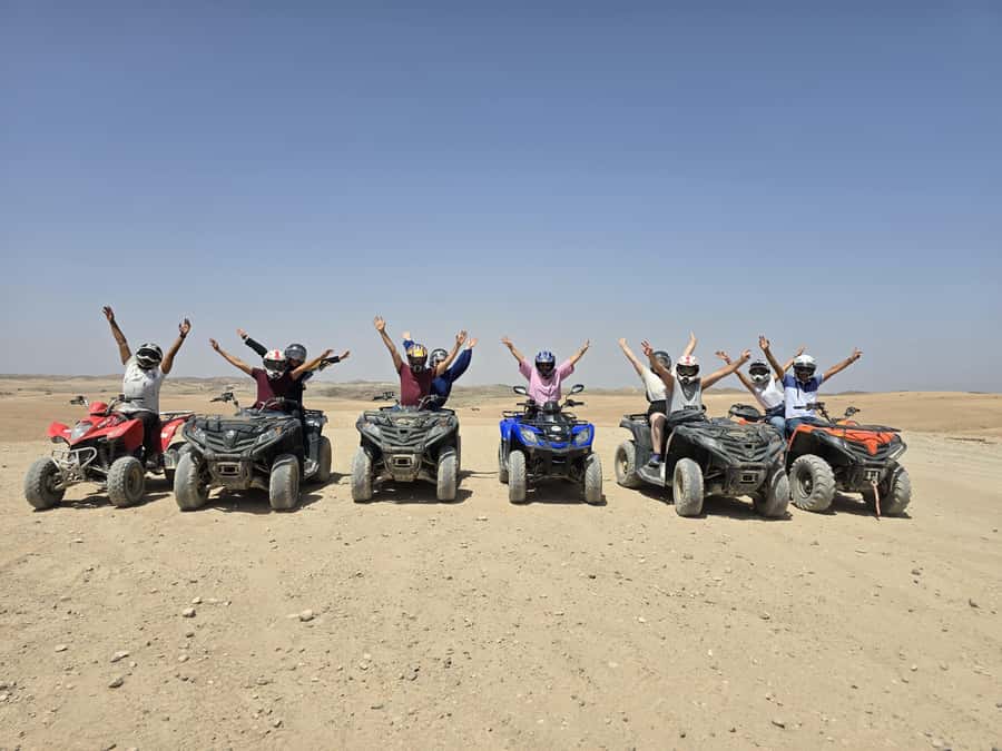 Marrakech: Desert Quad Bike Tour with Tea & Optional Dinner - Getting comfortable on the quad bike