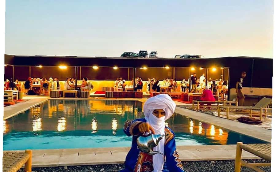 Marrakech Dinner Show Agafay Desert with Camels swiming pool - Timing, comfort, and who should book