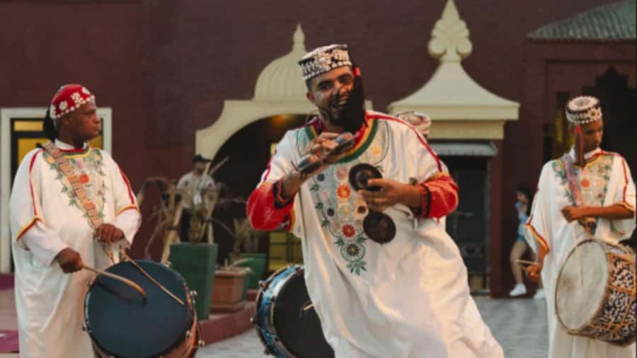 Marrakech: Dinner show and Fantasia in Chez Ali - The four-course Moroccan dinner