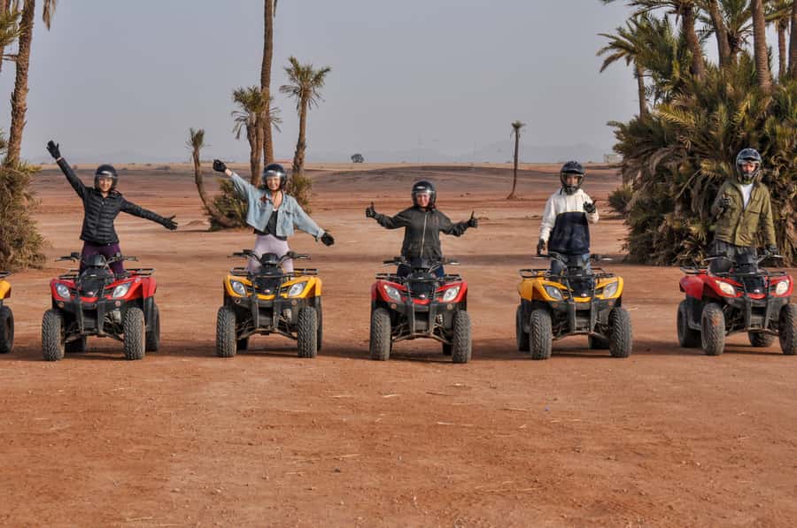 Marrakech:excursion quad in Oasis palm & jbilat desert,tea - What the quad ride feels like
