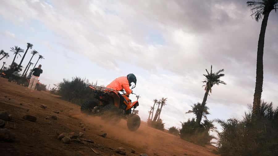 Marrakech:excursion quad in Oasis palm & jbilat desert,tea - Is $14 good value?