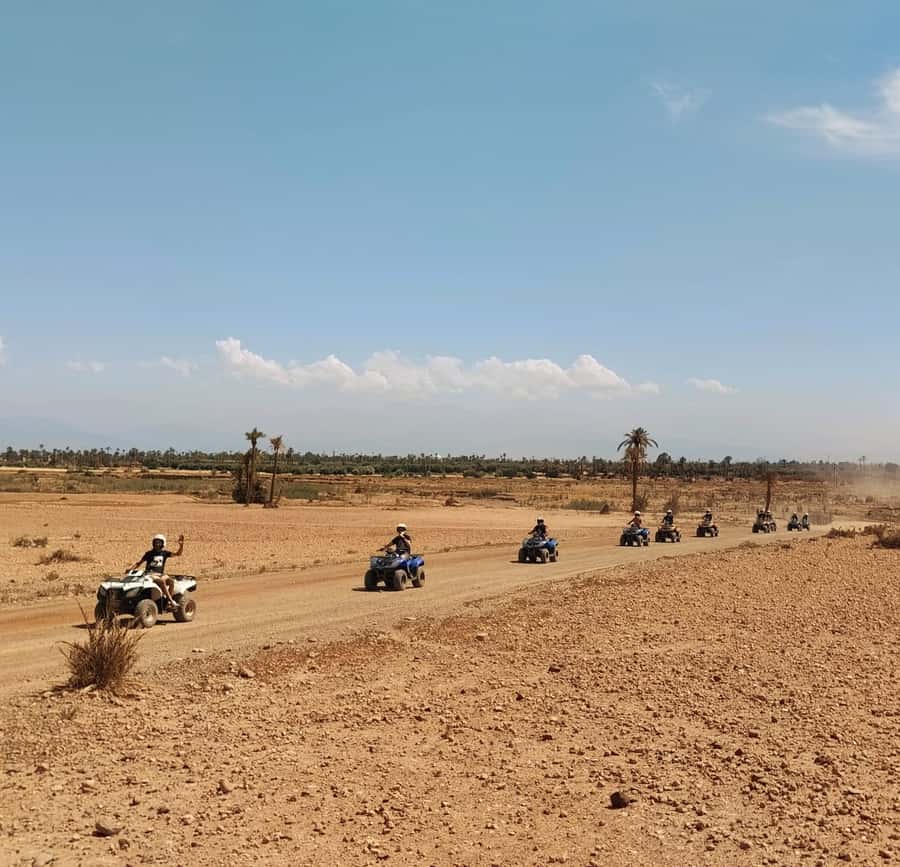 Marrakech:excursion quad in Oasis palm & jbilat desert,tea - Safety first, especially for beginners