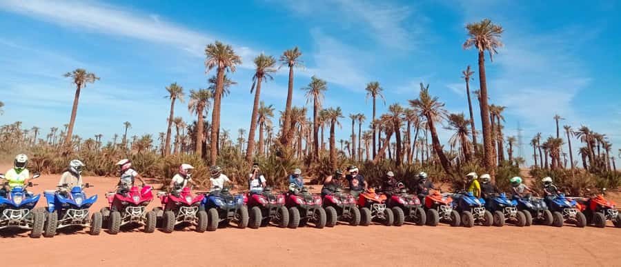 Marrakech, explore the palm grove desert by quad bike - Riding your own quad through the palm groves