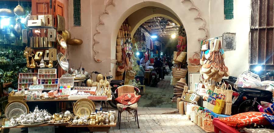Marrakech: Guided Medina History & Culture Tour - Leather, metal, and wood in the working souks