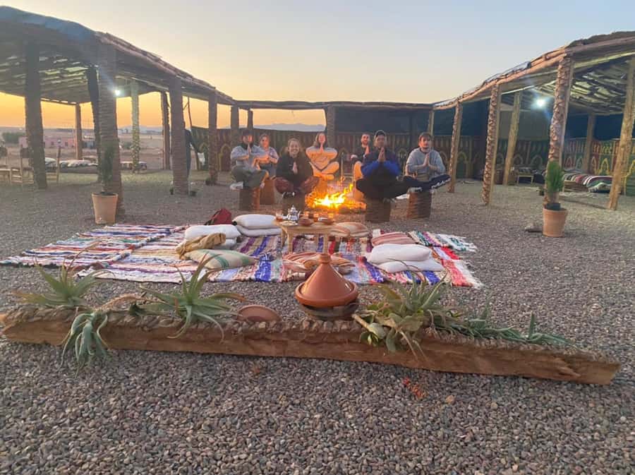 Marrakech: Guided Quad Bike and Camel Ride Tour with Tea - Tea, bread, honey, and olives in the Berber tent
