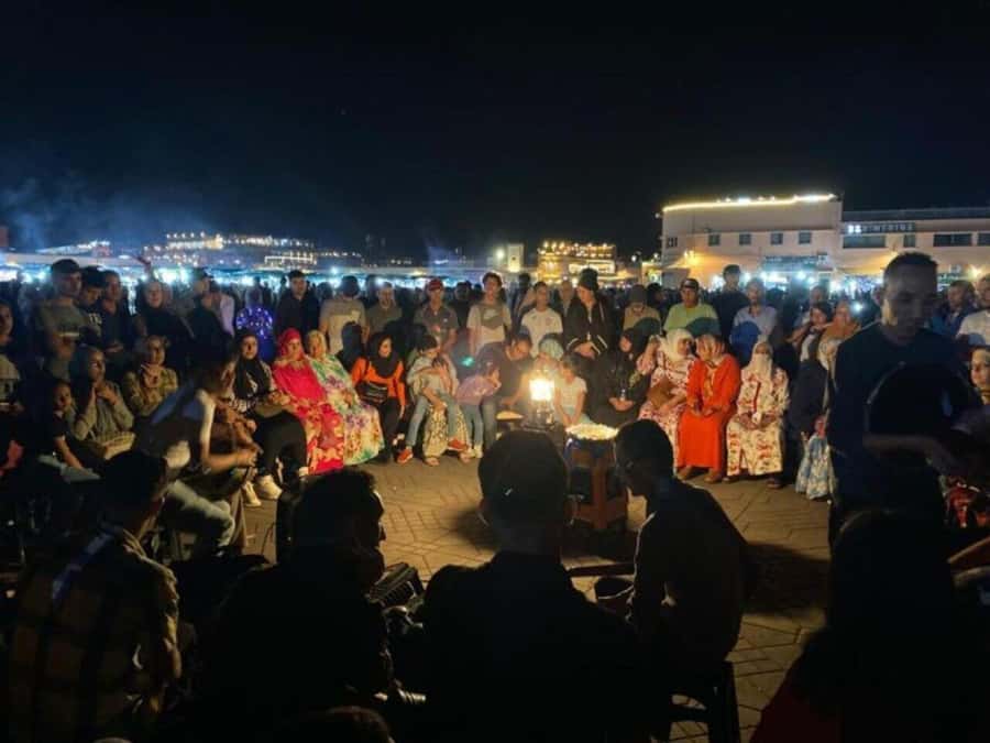 Marrakech: Guided Tour by Night - Music, games, and a more social finish