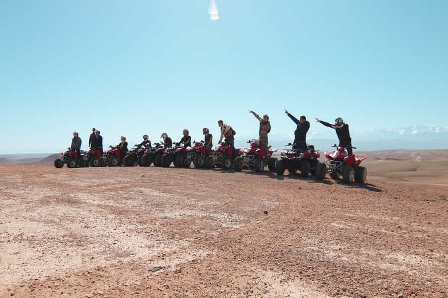 Marrakech: Half-Day Desert Quad Tour with Camel Ride - The camel ride among palms and dry tracks
