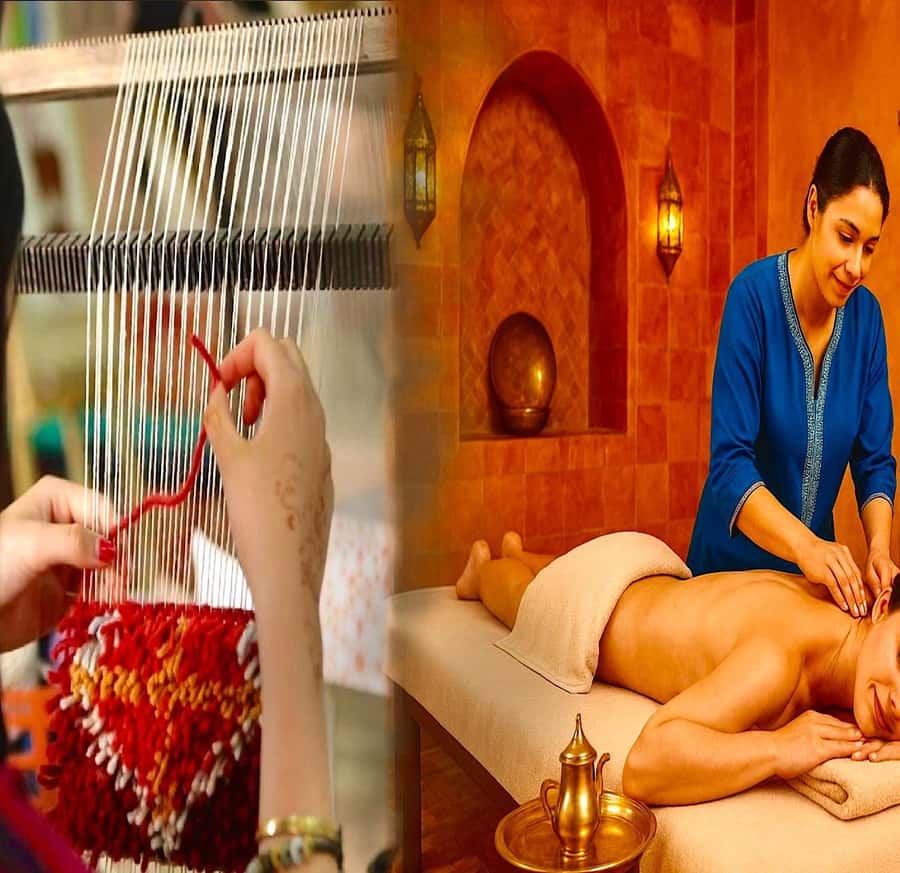 Marrakech Hammam, Massage & Berber Carpet Weaving Workshop - The 30-minute traditional hammam
