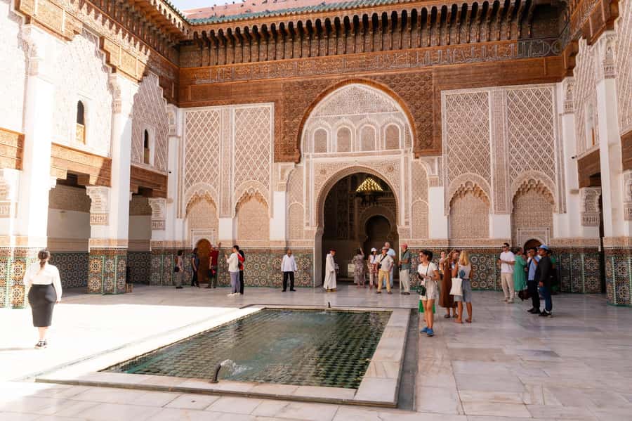 Marrakech: Madrassa Ben Youssef, Secret Garden & Medina Tour - Djemaa El Fna at the end of the route