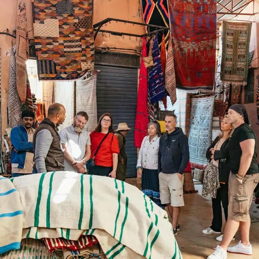 Marrakech: Medina and Souks Walking Tour - Berber carpets and the artisanal complex