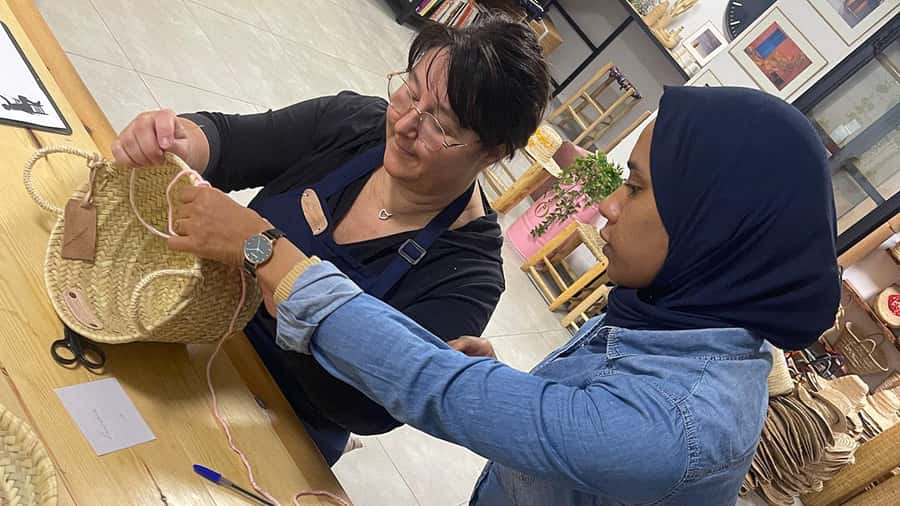 Marrakech Medina Basket Embroidery Workshop - What $43 gets you