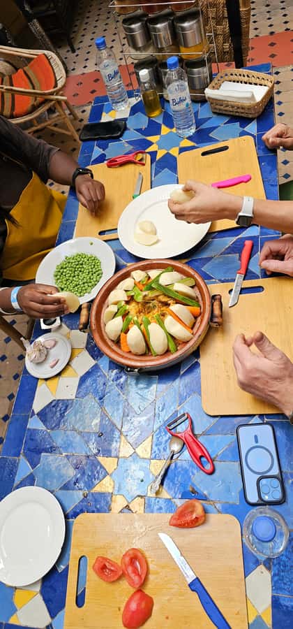 Marrakech: Moroccan Cooking Class with Local Chef - Shopping for ingredients in a local souq