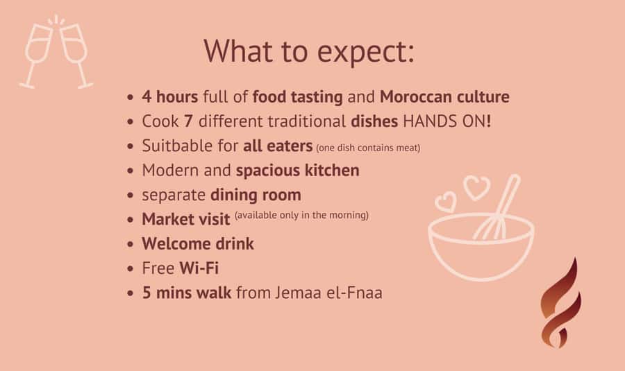 Marrakech: Moroccan Cooking Class with Market Visit and Meal - What you may cook