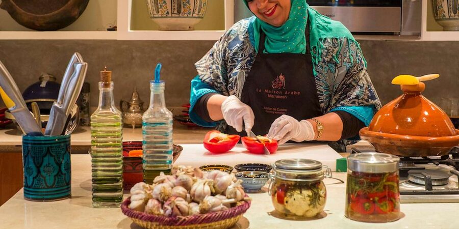 Marrakech: Moroccan Cooking Workshop at La Maison Arabe - What the food preparation is really like