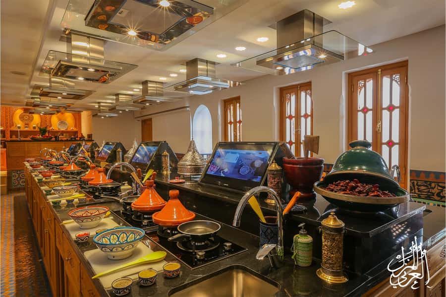 Marrakech: Moroccan Cooking Workshop at La Maison Arabe - A polished kitchen, with a warm local feel